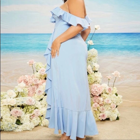 SHEIN Ruffle Maxi - NWOT ✨ - Picture 3 of 11